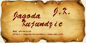 Jagoda Kujundžić vizit kartica